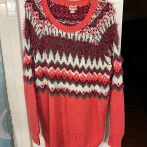 Coral Knit Pullover